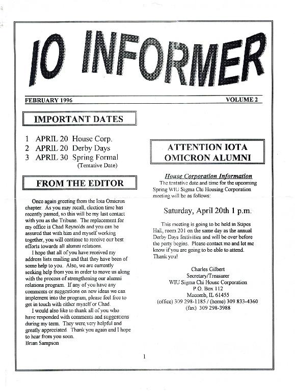 1996 02 Newsletter