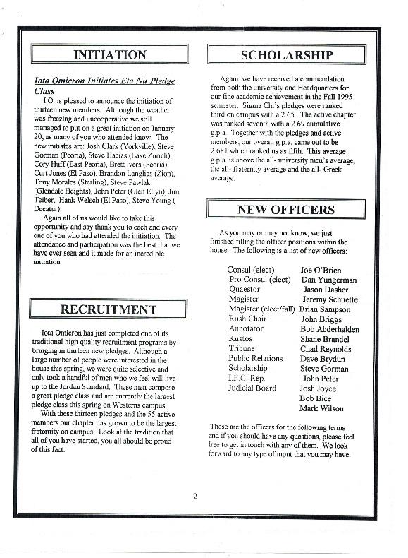 Newsletter Iota Omicron 1996 02 Page 2