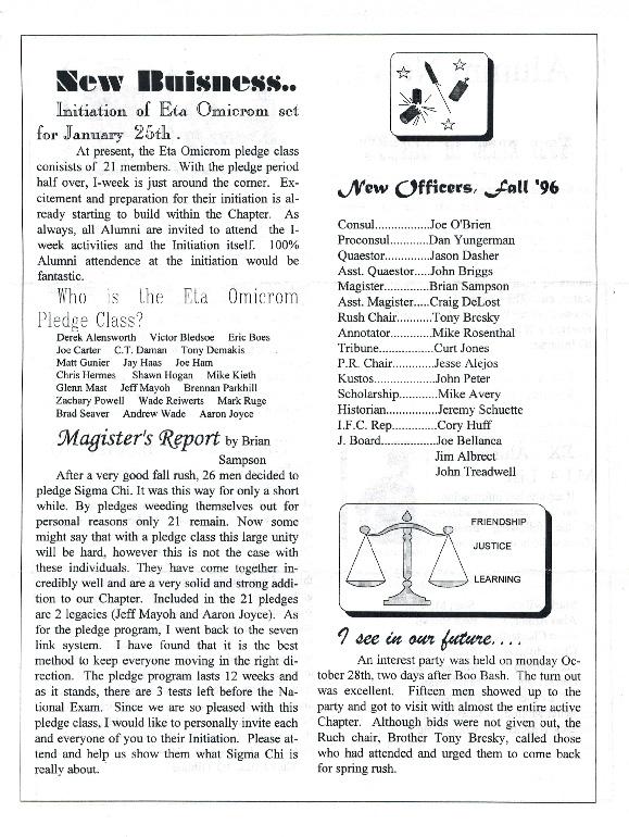 Newsletter Iota Omicron 1996 11 Page 3