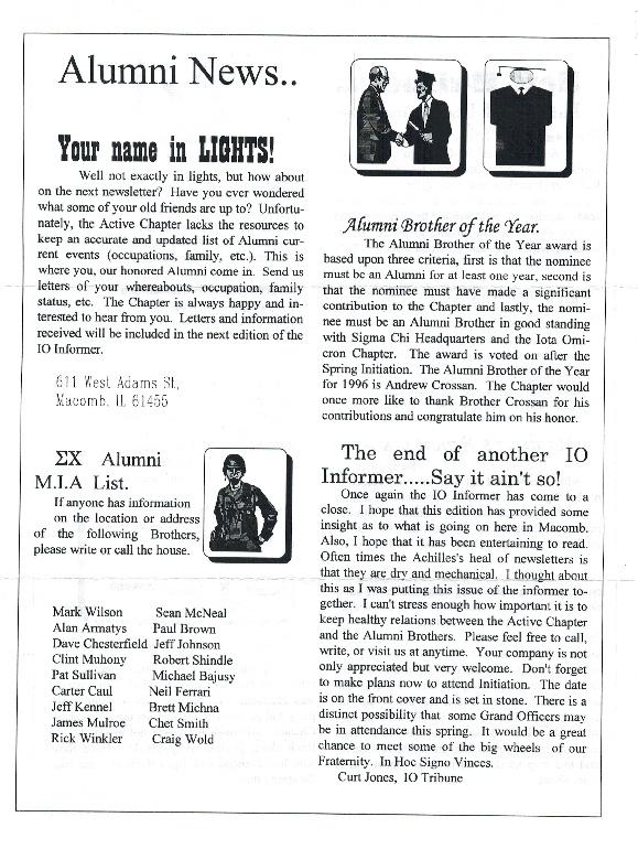 Newsletter Iota Omicron 1996 11 Page 4