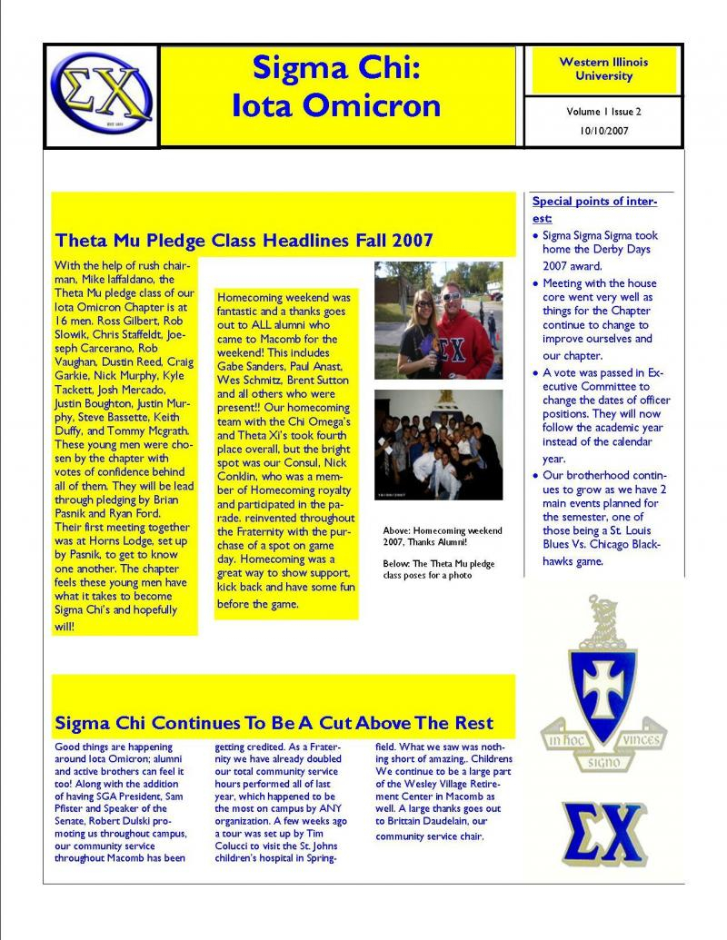 2007 10 Newsletter